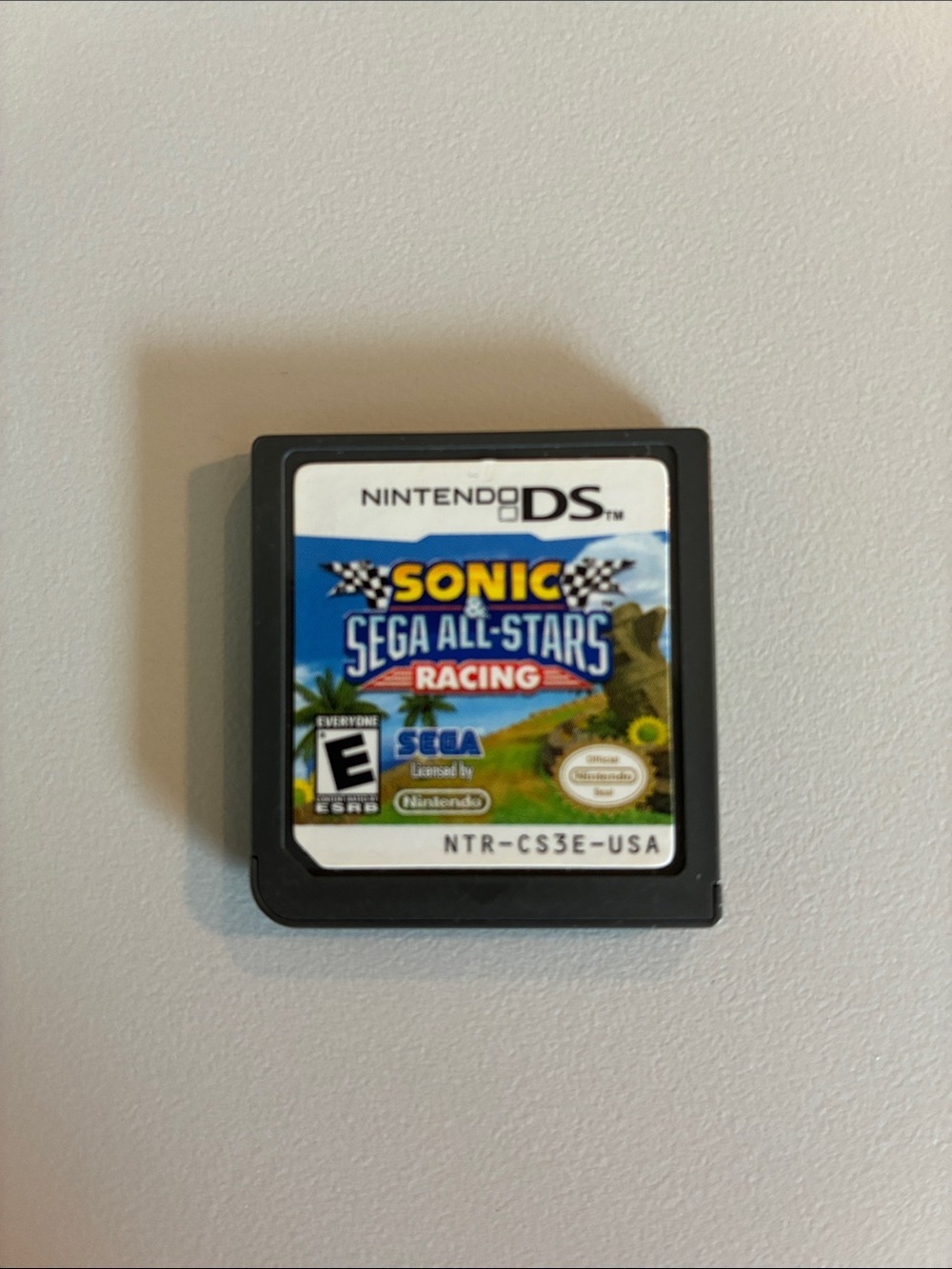 Nintendo DS Sonic & SEGA All-Stars Racing Cartridge - Black and Blue Label